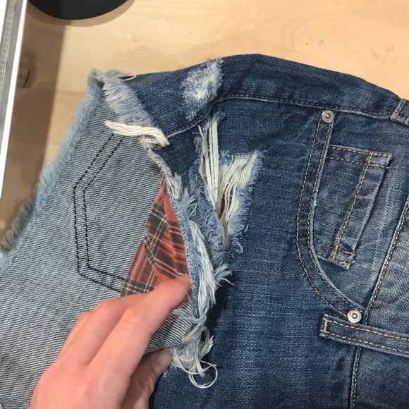 Mango distressed denim shorts - Picture 2 of 8